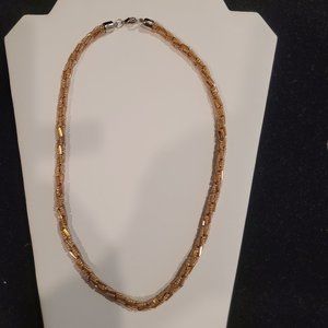 HANDMADE seed beaded necklace 19 inch